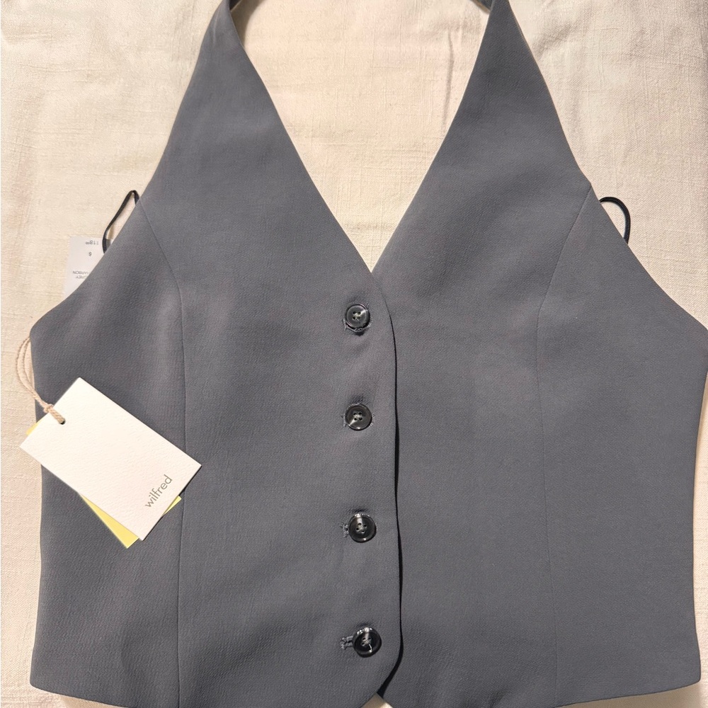Wilfred Charcoal Gray Vest “”Vito”